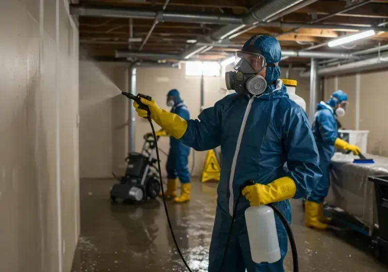 Basement Sanitization and Antimicrobial Treatment process in Cape Coral, FL